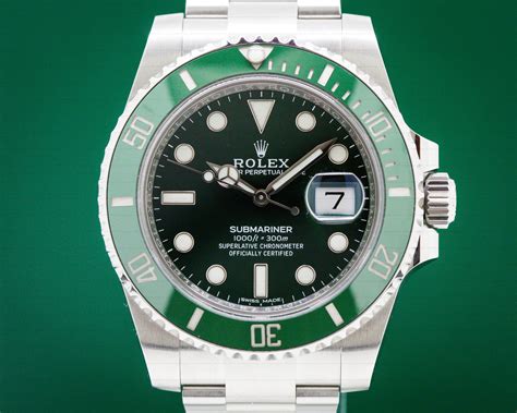 Rolex with green bezel